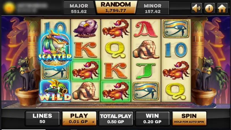 Egypt Queen reels on Joker123 with a falcon-god scatter and an Anubis wild on reel 1