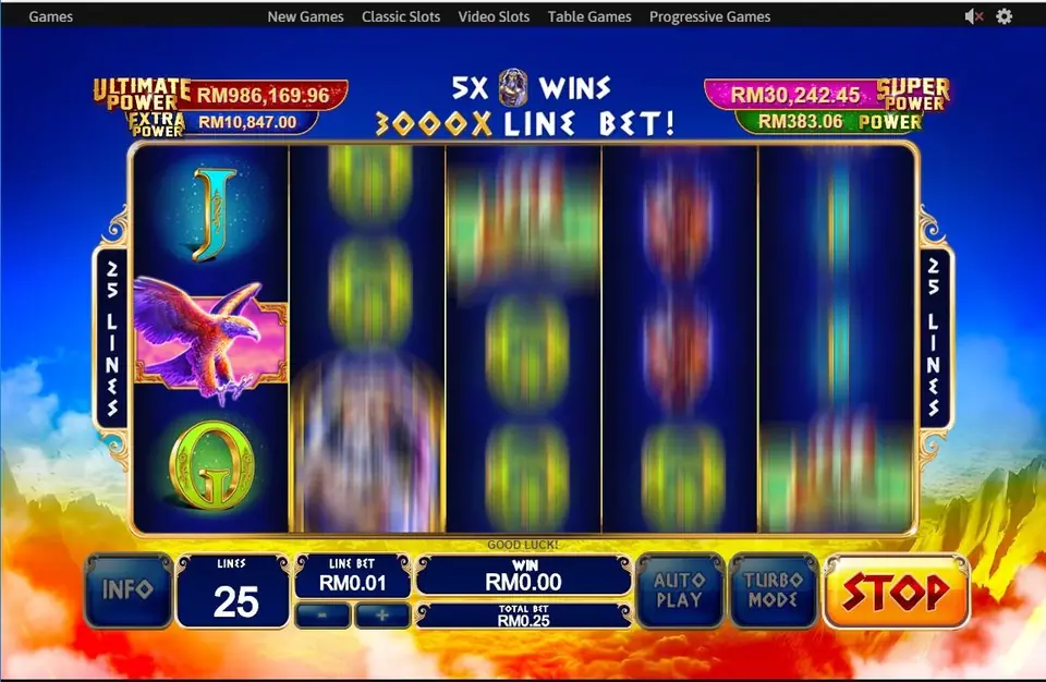 King of Olympus di Rollex11 saat berputar dengan spanduk 5x Zeus wins 3000x line bet