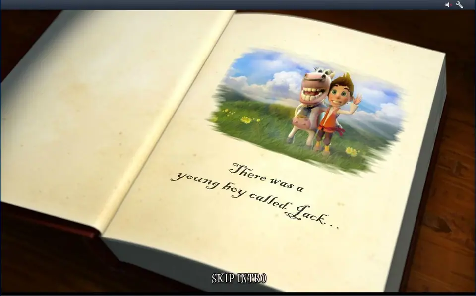 Bounty of the Beanstalk storybook intro on Rollex11 reading There was a young boy called Jack